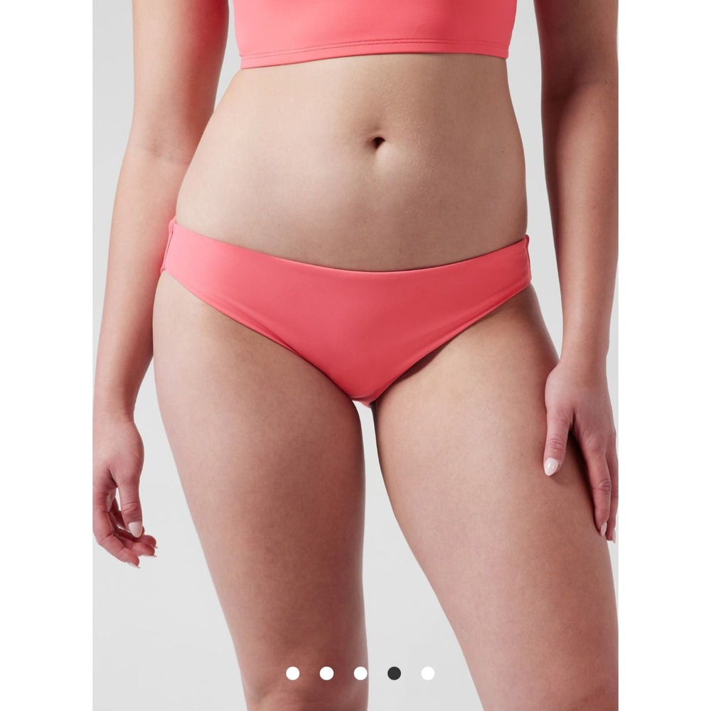 NWT Athleta Clean Medium Swim Bottom - LARGE - coral petal - LARGE